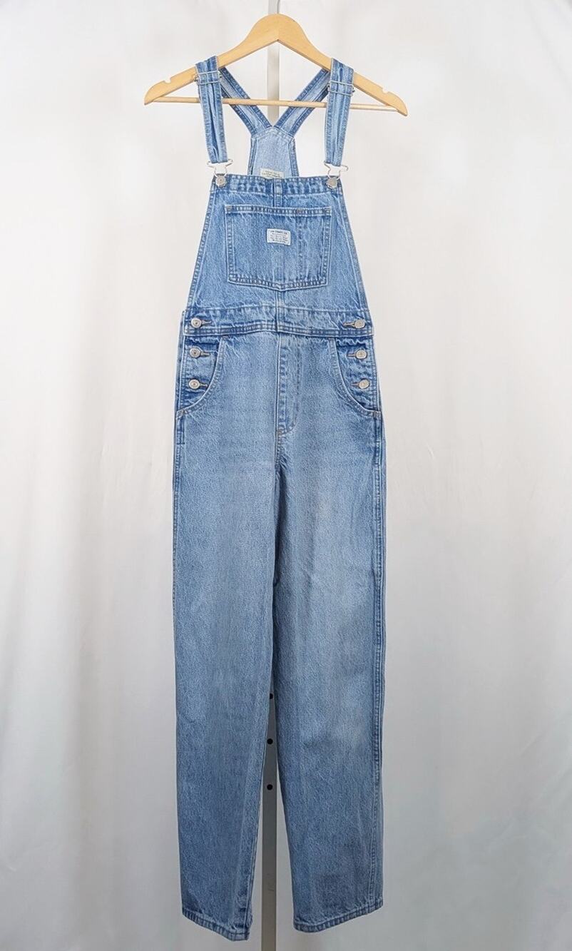 Levi's Denim Overalls Blue Medium Wash Vintage Style Women's Size XS